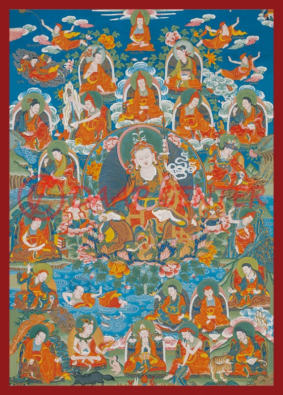 Guru Principal, Retinue and the 25 Disciples