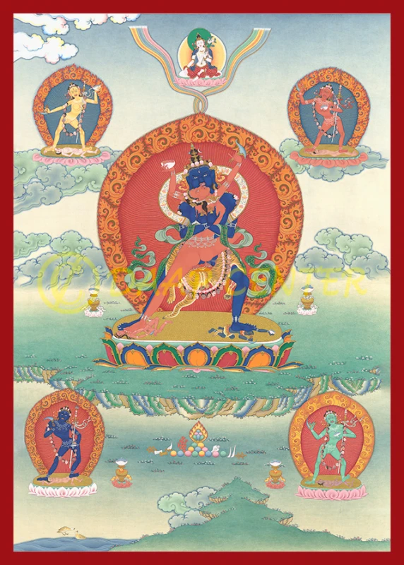 Chackrasamvara (2 Armes, 1 face surrounded by